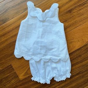 Banana Split Seersucker Bloomer Set 24m